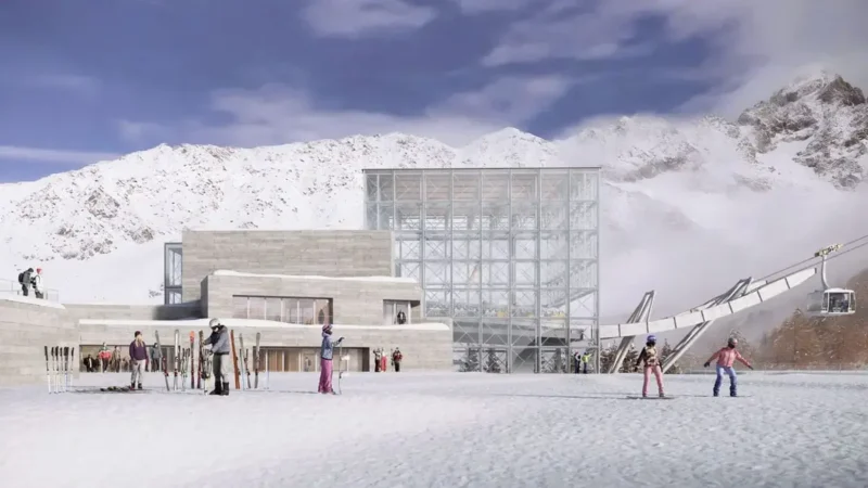 Artist's impression of the new Grand Montets lift.